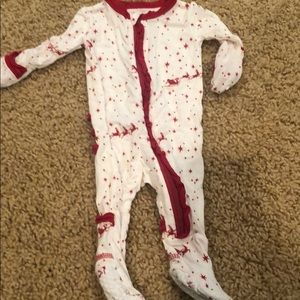 Christmas ruffle zipper footie newborn 🎄🎅🏻